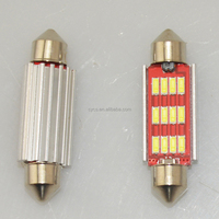 Pièces de véhicule, éclairage intérieur automobile, 10-16V, 41mm, 12SMD, 4014, lumière de dôme LED blanche, Festoon CANBUS C5W, ampoules LED intérieures de voiture