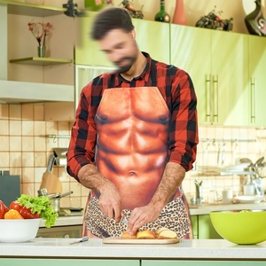 Delantal Divertido con Estampado Digital de Hombre Musculoso y Mujer Sexy, para Limpieza del Hogar, Fiestas, Barbacoa, Diseño Creativo Antiincrustante para Cocinar - Product Image 4