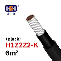 Cable H1Z2Z2-K/PV1-F de Alta Calidad EN 50618/2 PfG 1169 con Aislamiento LSZH y Cubierta XLPO, Conductor de Cobre Puro al 99.9%, 0.6kV
