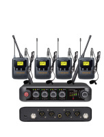 Sistema de Micrófono Inalámbrico UHF de 4 Canales CHXYKOM IU-4018-02 con 4 Transmisores XLR de Metal para Escenario, Iglesia, Karaoke