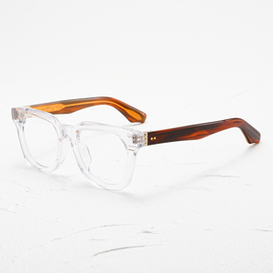 Monturas de Gafas Transparentes Rectangulares de Aro Completo, Color Sólido, Anti-UV, para Hombres Adultos, Corrección de Visión - Product Image 3