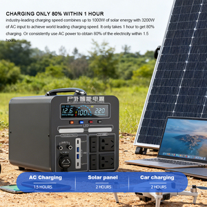 Générateur solaire 600w 800w 1000w 1200w 1500w 2000w, station d'alimentation portable solaire Lifepo4 pour extérieur - Product Image 2