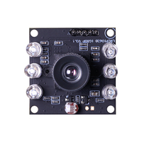 Cámara de Montaje M12 USB 2.0 con Sensor CMOS de 1/2.7\", 1080P OV2710, 8mm, 45 Grados sin Distorsión, Plug and Play, Visión Nocturna Infrarroja Full HD
