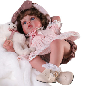 Hot Selling Soft Vinyl Reborn Baby <strong>Doll</strong> Educational Toy Artistic Design Fashion Toddler Gifts Set with Plush Toys - Product Image 6