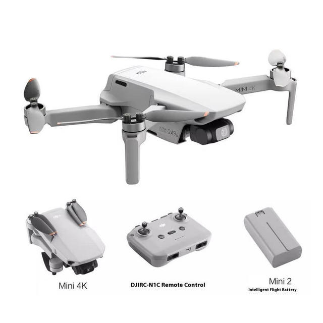 95% New D JI Mini 4K RC Drone Lightweight 249g Plastic 10KM 4K Camera Beginner Friendly