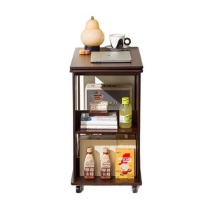 Movable coffee <b>table</b>, small apartment folding sofa side <b>table</b>, living room dining <b>table</b>, dual-purpose side cabinet, trolley, - Product Image 5