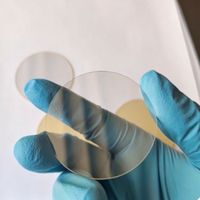 Lentille convexe multispectrale personnalisée en sulfure de zinc (ZnS) en verre infrarouge 20*10, double face avec revêtement antireflet (AR) et 94% de transmission, expédition incluse