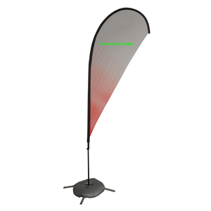 2.1M/2.7M/3.1M/3.4M/4M/4.3M高度泪滴聚酯玻璃纤维旗杆定制徽标彩色数字印刷节日风格 - Product Image 5