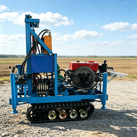 MIKTON MKD-180L Mini Foreuse à Chenilles Diesel pour Puits d'Eau 180m, Légère 600kg