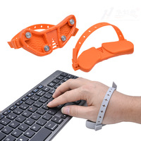Repose-poignets magnétique en silicone pour clavier, avec base à rouleaux, design ergonomique, support doux pour les poignets, pour le bureau, les jeux, hommes et femmes