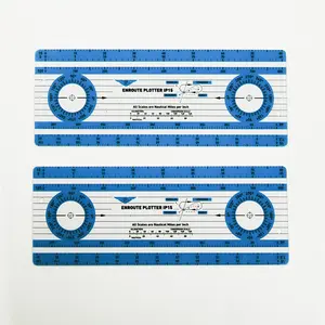 ไม้บรรทัดนำทางในห้องนักบินแบบกันน้ำตามมาตรฐาน ICAO ทำจากพลาสติก ใช้สำหรับวางแผนการบิน มีเครื่องหมายเรืองแสงในที่มืด สำหรับการบินกลางคืน ยี่ห้อ <span class=keywords><strong>Shihai</strong></span> - Product Image 1