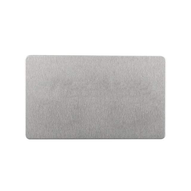 Custom Design Stainless Steel Ultra-thin Blank Plate 3x3 3x6 Wall Switch Socket 1/2/3/4 Gang 13a Switch Socket with Neon