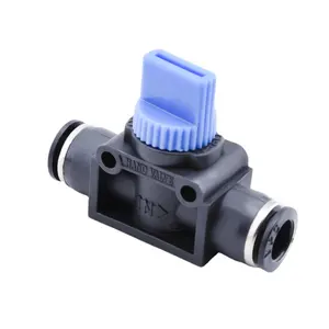 Plastic Hand Valve Connector 4mm 6mm 8mm 10mm 12mm 16mm Air Flow Control One Touch Tube Pneumatic Fittings