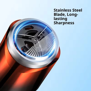 Mini afeitadora eléctrica para coche, afeitadora corporal completa, recargable por USB, pequeña afeitadora portátil tipo cañón de acero, venta al por mayor - Product Image 5