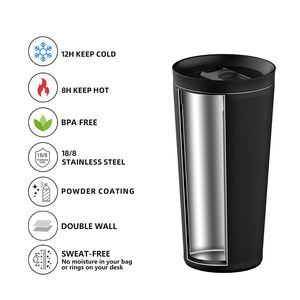 Custom LOGO Tumblers Wholesale Bulk Coffee Cup Double Wall 20oz Stainless Steel Tumbler Coffee Mug Travel Mug With Lid - Product Image 2