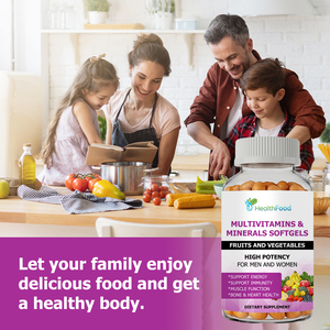 Factory Direct Multivitamin Minerals Softgels with Vitamin C Energy Brain Heart Health Bone Strength Muscle Function Softgels - Product Image 6