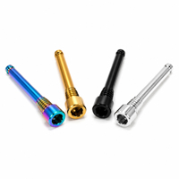 Goupille de retenue de frein de vélo en titane noir argenté arc-en-ciel M4 M5 M6 M7 M8 avec circlip pour remplacement de plaquettes d'étrier hydraulique