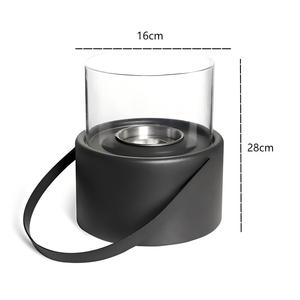 2025 New Stainless Steel <strong>Small</strong> Round Table <strong>Fireplace</strong> Outdoor Metal Glass Fire Pit Bowl for Table Decor and Cooking - Product Image 3