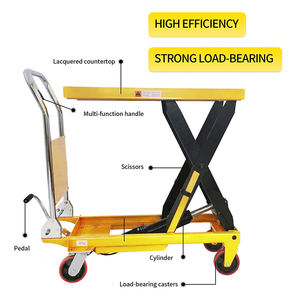 家用平板升降用自动液压剪叉式升降机小车小型升降机高效液压自动升降机 - Product Image 6