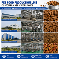 Machine extrudeuse de nourriture pour animaux de compagnie à double vis entièrement automatique, 500 kg/h, ligne de fabrication de nourriture sèche pour chiens et chats