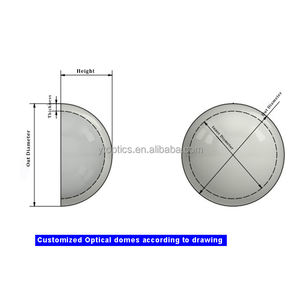 <span class=keywords><strong>BK7</strong></span> K9 석영 유리 반구 돔 렌즈 넘/아래 물 - Product Image 3