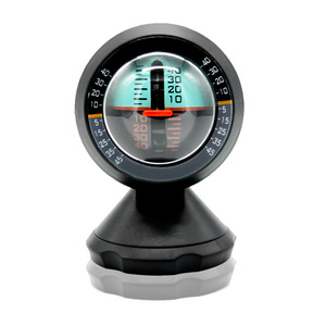 Gros Portable Noir Boussole Inclinomètre De Niveau De Voiture avec Cadran Affichage Pointeur pour <span class=keywords><strong>Camping</strong></span> Randonnée Sport Tourisme Boîtier En Plastique - Product Image 1