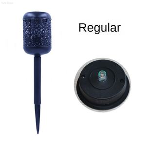 Lumière de canal LED solaire extérieure étanche IP65 avec télécommande, abat-jour en métal, lumière décorative de jardin paysager, lumière de flamme - Product Image 4