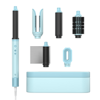 Sèche-cheveux pliable MK-327G, multifonction 5-en-1, peigne à air chaud, outil de coiffage multifonctionnel pour la maison