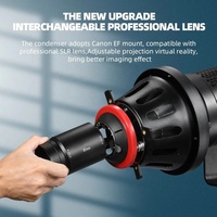 Lentille de projection avec Bowens Mount Optical Snoot pour la photographie Condensateur optique Art Effets spéciaux Faisceau en forme de cylindre de lumière