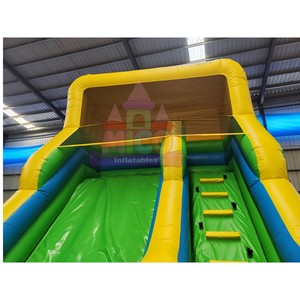 Toboggan Gonflable Arc-en-ciel Couleurs Vives Rouge Jaune Vert Monopiste <span class=keywords><strong>pour</strong></span> Enfants, Idéal <span class=keywords><strong>pour</strong></span> l'Extérieur, Usage Commercial et <span class=keywords><strong>Location</strong></span> de Fêtes Foraines - Product Image 5