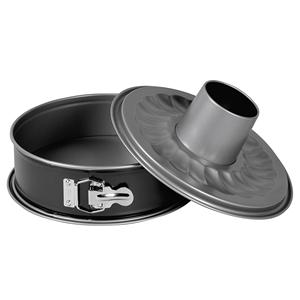 Moule à charnière Inspiration avec base tubulaire, diamètre 8 cm, 26 cm, noir, lot de 2 pièces - Product Image 1