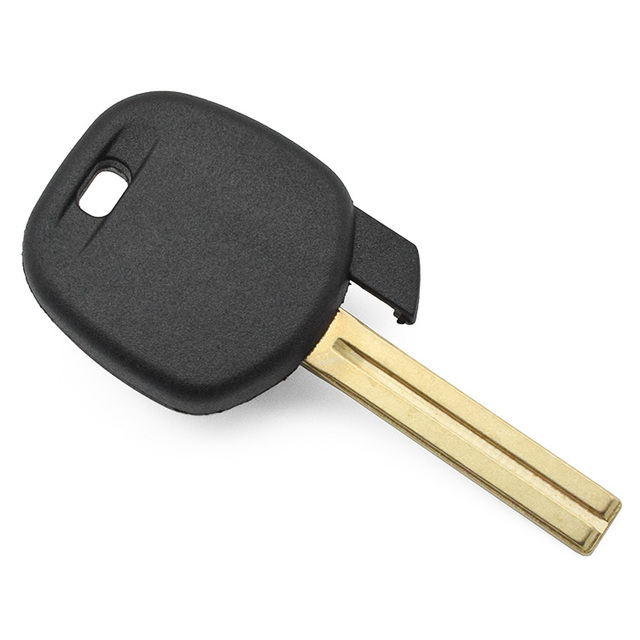 Car Transponder Smart Key Shell with Chip Plug Uncut Blade Key Fob Case Replacement Car Keys