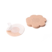 Lot de 5 paires d'autocollants de mamelon en coton jetables personnalisables en tissu extensible sangles de soutien-gorge couvre-mamelons et respectueux de la peau pour femmes