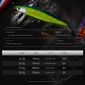 BIGBACKER FALLTRICK 28.5g Leurre crayon vibrant à coulée lourde pour lancer longue distance, pêche à la traîne en eau salée, impression 3D, HYPE01 - Product Image 2