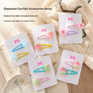 Pinzas y Pasadores para el Cabello de Resina con Diseño de Princesa para Niñas, Accesorios Adorables para el Cabello de Niñas para Primavera-Verano - Product Image 3