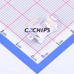 MY-1220-03 Button & Strip Battery Connector SMD Connector Battery Clip CR1220 Phosphor Bronze Nickel - Product Image 2