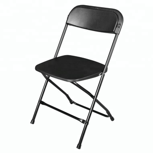 Hot Sale Outdoor Garden Lightweight Stackable Portable White Plastic Fanny Plastic <strong>Folding</strong> <strong>Chairs</strong> for Wedding Party Events <strong>Patio</strong> - Product Image 1