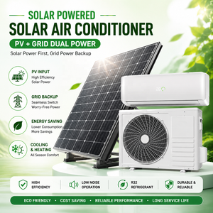 <b>Mini</b> <b>Split</b> 12000-24000 BTU Solar & <b>AC</b> Powered Energy Saving Air Conditioner for Room Use CE Certified <b>AC</b>/DC-12K 18K 24K <b>AC</b>/DC Hy - Product Image 1
