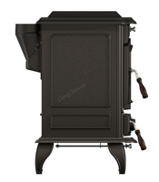 Poêle à granulés de bois en fonte moderne Offre Spéciale Chauffage domestique autoportant à bois avec fonctions de cuisson