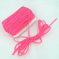 CR012 Fournisseur Fabricant Cordon Néon Rose Tressé 8 Brins 3mm pour Cordon de Serrage