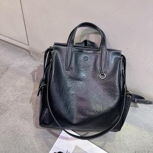 Sac à dos vintage en cuir tanné végétal, luxe discret, convertible en sac fourre-tout, sans marque, pour le quotidien, vente en gros Royaume-Uni France - Product Image 6