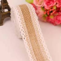 Rouleau de lin en Jute lisse, ruban en lin pour l'artisanat de noël, corde de chanvre DIY, cordons de mariage faits à la main, macramé, forme plate, 100 m/rouleau torsadé brut