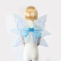Beau Costume Papillon Ailes De Fée Ailes D'ange Transparentes pour Filles Cosplay Ange Princesse Porter