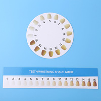 Planche d'accessoires multi-usages pour le blanchiment des dents, facile à utiliser, longue bande, lumière froide, matériel dentaire, numéro de couleur pour le blanchiment des dents.