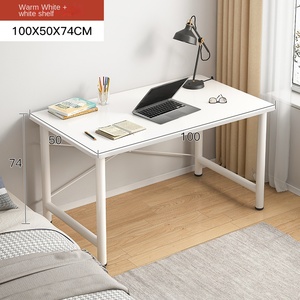 소형 플라스틱 테이블 침실 소녀 기숙사 작업대 가정용 컴퓨터 책상 학습용 현대적이고 간단한 디자인 - Product Image 5