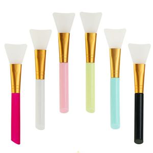 Hai mặt Silicone mặt nạ trên khuôn mặt bàn chải DIY vẻ đẹp mềm nhựa đầu Silicone điều chỉnh thanh Tự làm mặt nạ bùn công cụ - Product Image 1