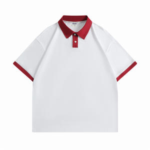 Design classique 100% coton 200gsm Collision couleur décontracté polo pour enfants coupe ample respirant enfants uniformes polos - Product Image 2