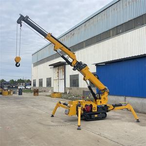 מנוף עכביש מיני CE מערכת הידראולית מלאה מופעל חשמלית גובה הרמה 7 מטר דגם חדש 2025 נמכר ישירות מהיצרן - Product Image 4