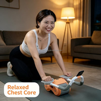 Rodillo Abdominal con Rebote Automático para Entrenamiento Diario, Ejercicio Abdominal para Hombres y Mujeres Adultos, Ejercicio Corporal en Casa