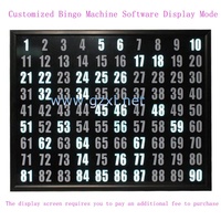 Software para Tablero de Bingo de 1-75 Números, Sistema Automático de Reconocimiento de Bolas, Pantalla LED Intermitente, Programa de Control